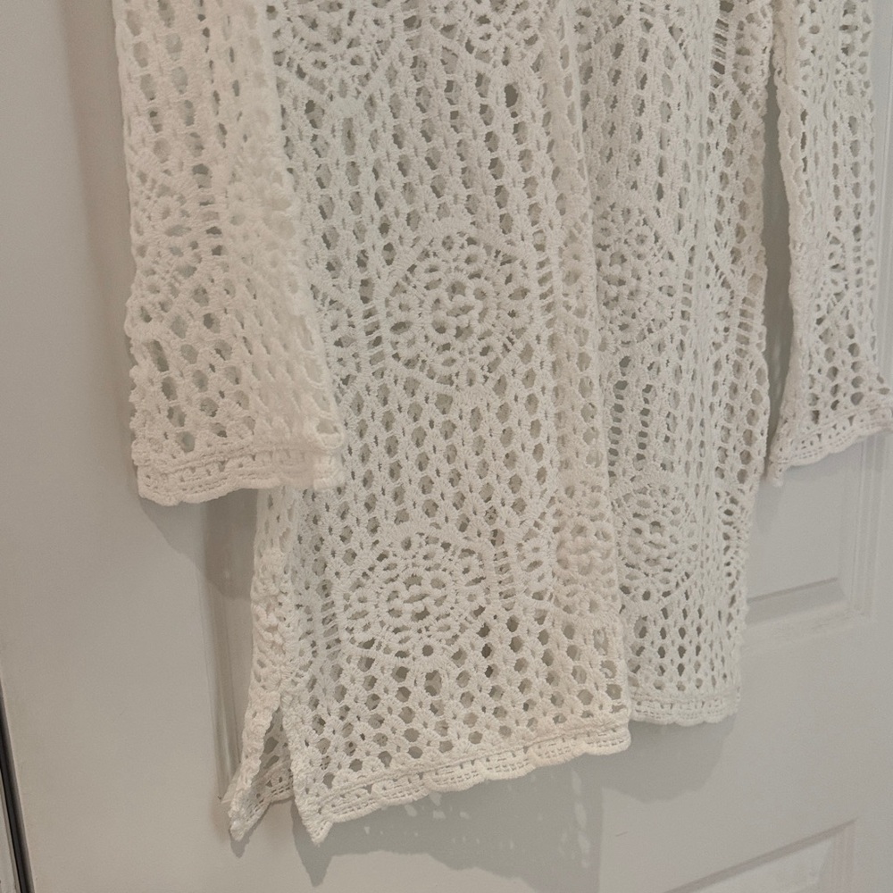 NWT La Blanca Waverly Crochet Swim Cover Up Tunic - Picture 8 of 15